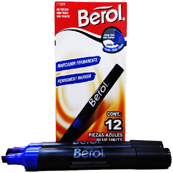 Marcador Permanente Berol Negro C/12 – Tuksonora