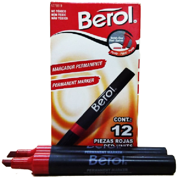 Marcador Permanente Berol-Rojo – Suplidora Renma, S.R.L.