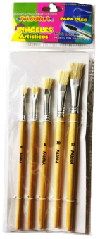 PINCELES PLANOS PASCUA C/5