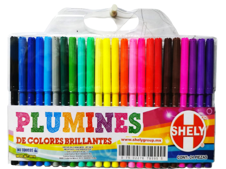 PLUMINES BRILLANTES SHELY C/24